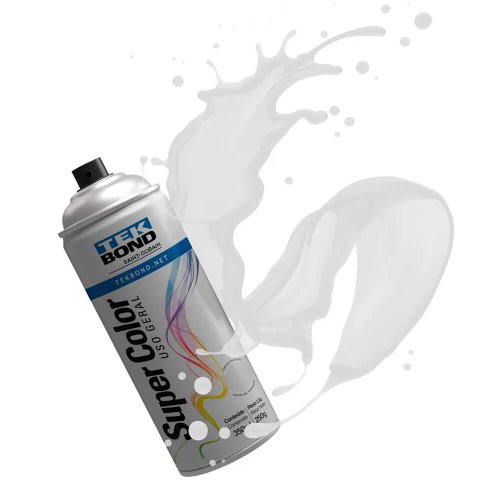 Tinta Spray Branco Fosco Uso Geral 350ml/250g - TekBond