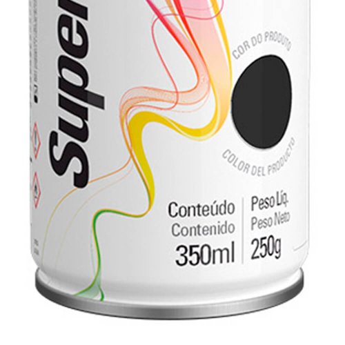 Tinta Spray Preto Fosco Uso Geral 350ml/250g - TekBond