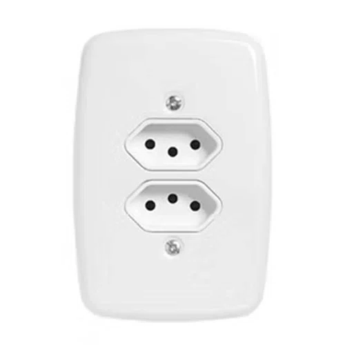 Tomada Dupla 2P + T 20A 250V - Pluzie