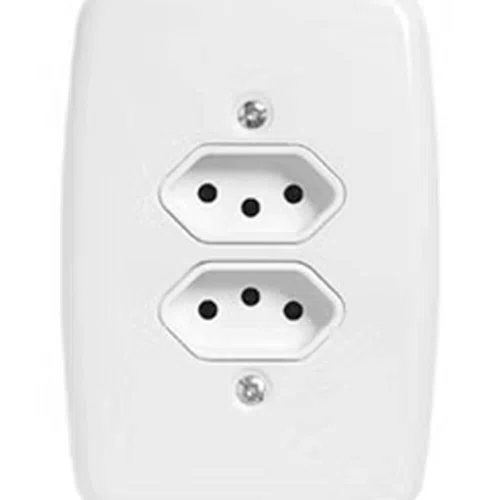 Tomada Dupla 2P + T 20A 250V - Pluzie