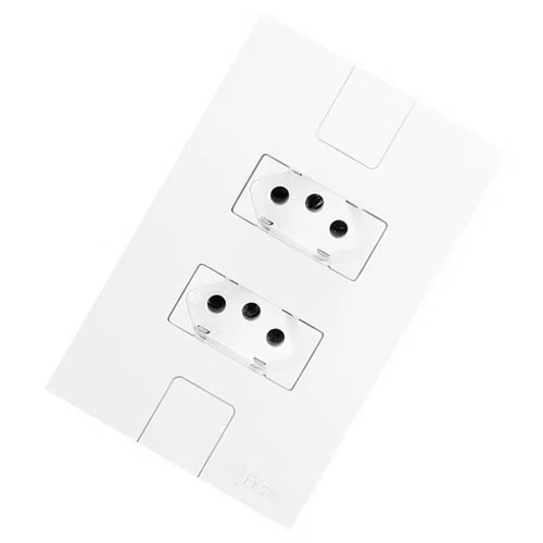 Tomada Dupla 2P + T 20A 250V - Pluzie