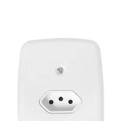 Tomada Dupla 2P + T com Placa Branca 10A 250V - Pluzie
