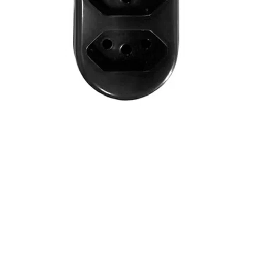 Tomada em Barra 4 Vias Preto 2P + T 10A 250V - Pluzie