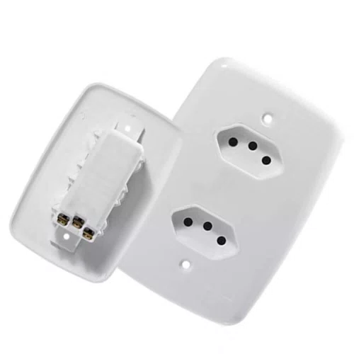 Tomada Fácil - 2 Tomadas 2P 10A 250V - Pluzie