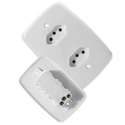 Tomada Fácil - 2 Tomadas 2P 10A 250V - Pluzie