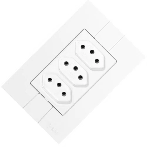 Tomada Tripla Fácil 2P + T 20A 250V - Pluzie