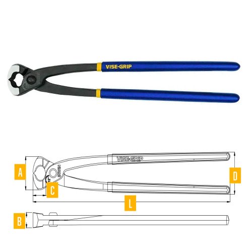 Torquês Armador com Cabo Emborrachado 12" - Irwin