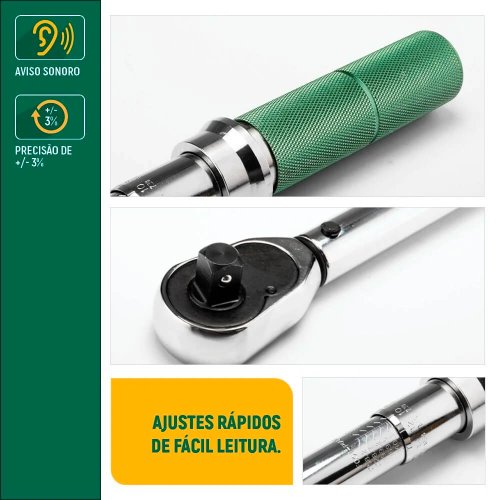 Torquímetro Estalo 1/2" 60-340 Nm - Sata