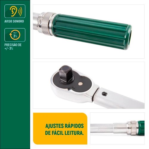 Torquímetro Estalo 3/4" 100-550 Nm - Sata