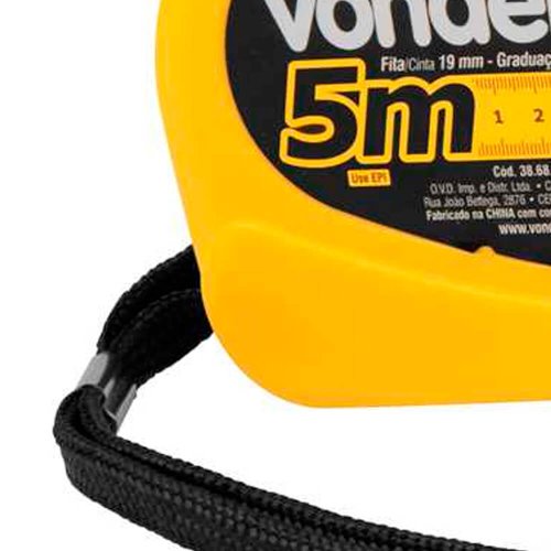 Trena Aço 5mx19mm Graduação mm - Vonder