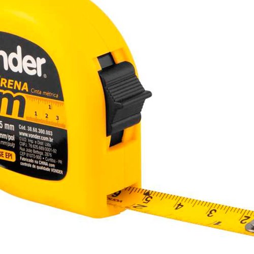 Trena Curta de Aço 3m x 12.5mm - Vonder