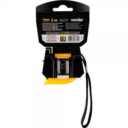 Trena Curta de Aço 3m x 12.5mm - Vonder