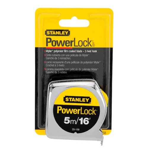 Trena Powerlock Caixa Metálica 5 Metros - Stanley