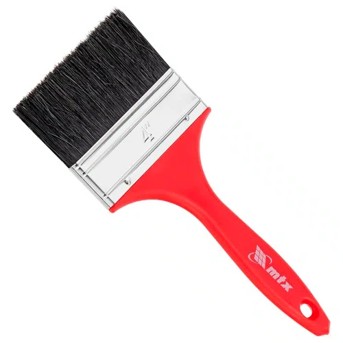 Trincha/ Pincel 4" para Tintas, Esmaltes e Óleo com Cerdas Mistas - MTX