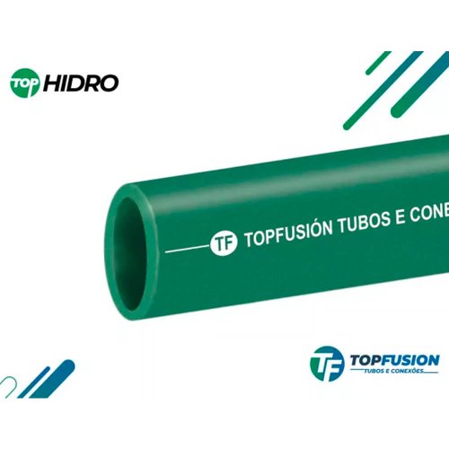 Tubo 3 metros 32mm PPR Para Água quente e Fria - TopFusion