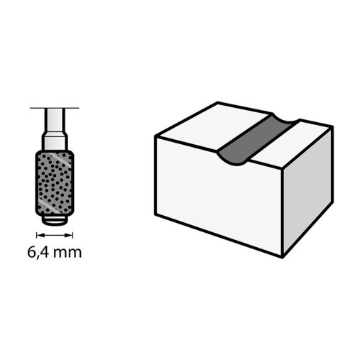 Tubo de Lixa 1/4"-SU (6 Unid) - REF:431 - Dremel