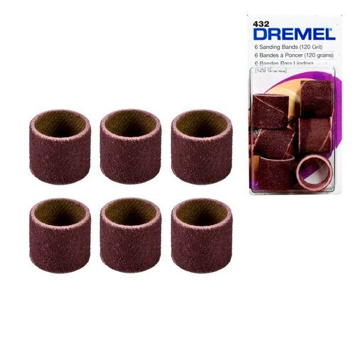 Tubo de Lixa G120 Com 6 Unidades REF 432 - Dremel