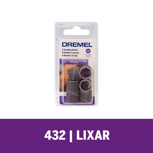 Tubo de Lixa G120 Com 6 Unidades REF 432 - Dremel
