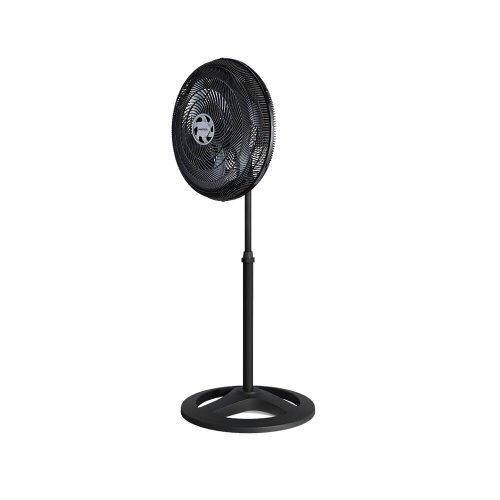Ventilador de Coluna Preto Turbo 50cm 6 Pás Oscilante 127V Premium - Ventisol