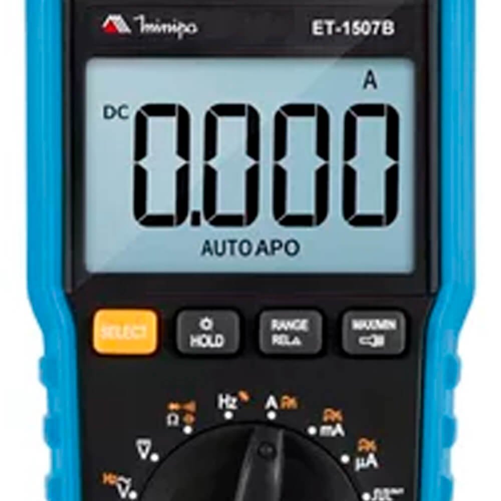 Multímetro Digital 6000 Contagens CAT III 600V - Minipa