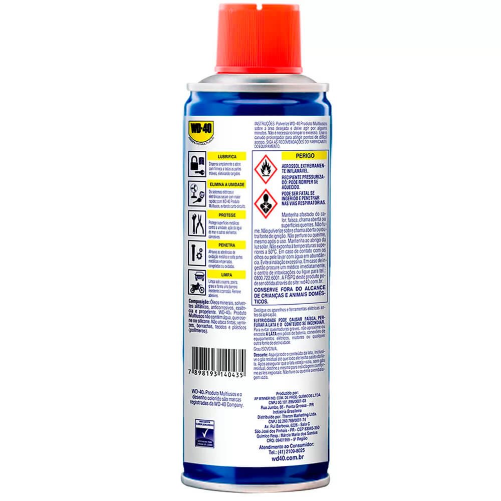 Óleo Lubrificante Spray 300ml - WD-40 - Felap Máquinas e Equipamentos