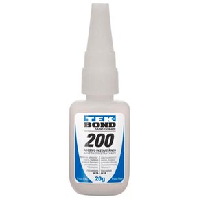 Adesivo Instantâneo 200 20G Bico Antientupimento - TekBond Adesivo Instantâneo 200 20G Bico Antientupimento - TekBond