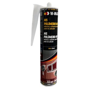 Adesivo Selante MS Polímero 40 Cinza 212ML/360G - W-Max Adesivo Selante MS Polímero 40 Cinza 212ML/360G - W-Max