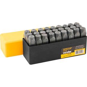 Alfabeto de Aço para Gravação 8mm - 3607080000 - Vonder Alfabeto de Aço para Gravação 8mm - 3607080000 - Vonder
