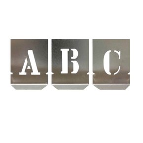 Alfabeto de Chapas Vazadas com 26 peças 50mm - 136.0008 - Noll Alfabeto de Chapas Vazadas com 26 peças 50mm - 136.0008 - Noll