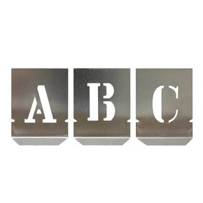 Alfabeto de Chapas Vazadas com 26 peças 80mm - 136.0009 - Noll Alfabeto de Chapas Vazadas com 26 peças 80mm - 136.0009 - Noll
