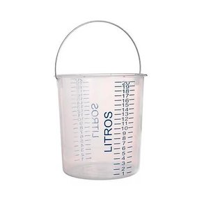 Balde Plástico Graduado Cobalto Transparente 20L - Cobalto Plastic Balde Plástico Graduado Cobalto Transparente 20L - Cobalto Plastic