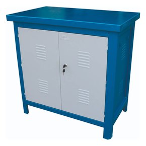 Bancada Fechada 100AF sem Gaveta Azul - Fercar Bancada Fechada 100AF sem Gaveta Azul - Fercar
