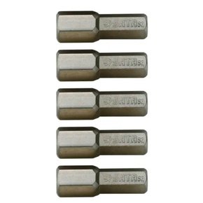 Bit Hexagonal 1/4" x 25mm x 6mm com 5 peças - Sata