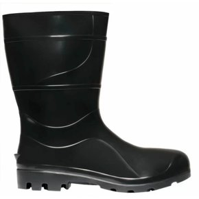 Bota PVC Preta com Forro sem Bico N° 39 - Cartom Bota PVC Preta com Forro sem Bico N° 39 - Cartom