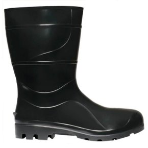 Bota PVC Preta com Forro sem Bico N° 41 Ref.204 - 002248 - Cartom Bota PVC Preta com Forro sem Bico N° 41 Ref.204 - 002248 - Cartom