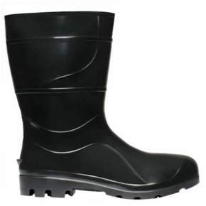 Bota PVC Preta com Forro sem Bico N° 42 Ref.204 - 002249 - Cartom Bota PVC Preta com Forro sem Bico N° 42 Ref.204 - 002249 - Cartom