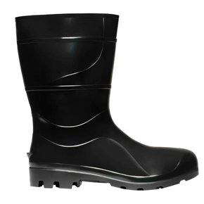 Bota PVC Preta com Forro sem Bico Nº 43 Ref.204 - Cartom Bota PVC Preta com Forro sem Bico Nº 43 Ref.204 - Cartom