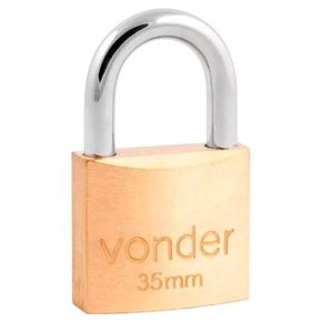 Cadeado 35mm Latão Blister - Vonder