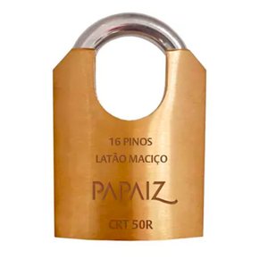 Cadeado 50mm com Chave Tetra CTR Reforçado - Papaiz