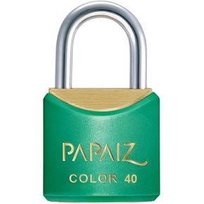Cadeado Color Line Verde 40 mm - Papaiz