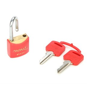 Cadeado Color Line Vermelho 20mm - Papaiz