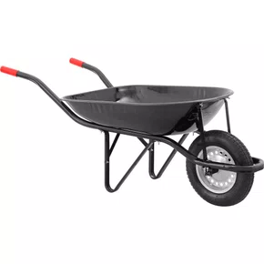Carrinho de Mão com Pneu e Câmara com Caçamba Redonda Preto - Nove54 Carrinho de Mão com Pneu e Câmara com Caçamba Redonda Preto - Nove54