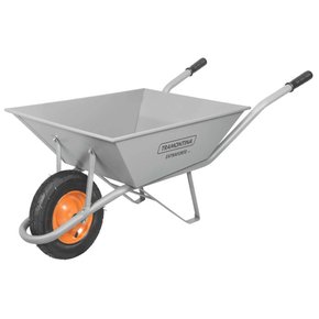 Carrinho de Mão Extraforte com Caçamba Metálica Cinza 65 L - Tramontina Carrinho de Mão Extraforte com Caçamba Metálica Cinza 65 L - Tramontina