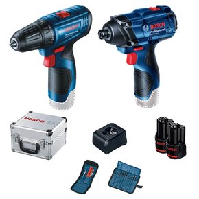 Combo Parafusadeira / Furadeira com Chave de Impacto 12V - Bosch