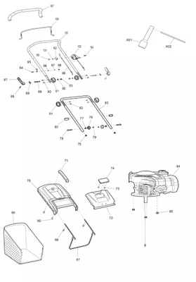 Cortador de Grama à Gasolina 460mm PLM4627N - Makita