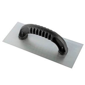 Desempenadeira Aço Lisa Cabo Plástico 255x120mm - Max Ferramentas Desempenadeira Aço Lisa Cabo Plástico 255x120mm - Max Ferramentas