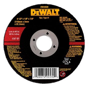 Disco Corte em Metal 115 x 3,0 x 22,22 - Dewalt Disco Corte em Metal 115 x 3,0 x 22,22 - Dewalt