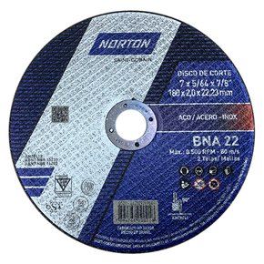 Disco de Corte BNA22 - 177,8 x 2,0 x 22,22 - Norton Disco de Corte BNA22 - 177,8 x 2,0 x 22,22 - Norton