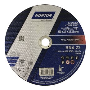 Disco de Corte BNA22 - 230 x 2,0 x 22,23 - Norton