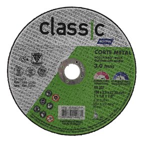 Disco de Corte Classic AR302 - 180 x 3,0 x 22,23 - Norton Disco de Corte Classic AR302 - 180 x 3,0 x 22,23 - Norton